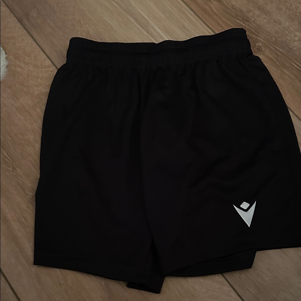 Kids Black Shorts with Logo